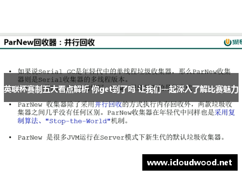 英联杯赛制五大看点解析 你get到了吗 让我们一起深入了解比赛魅力